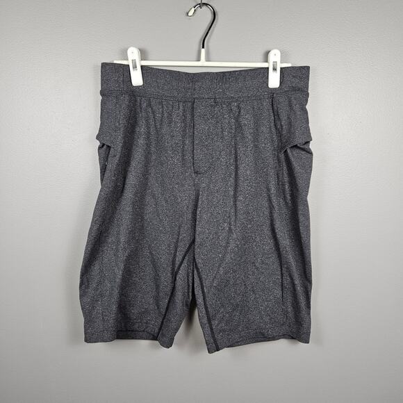Lululemon Men’s Gray Athletic Training Shorts Drawstring 11” Inseam Size L - Picture 1 of 9